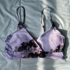 Shein Marble Bikini Top with padding